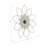Yousaf Metal Floral Wall Decor with Layered Petals and Openwork Frame-933632518-933632516