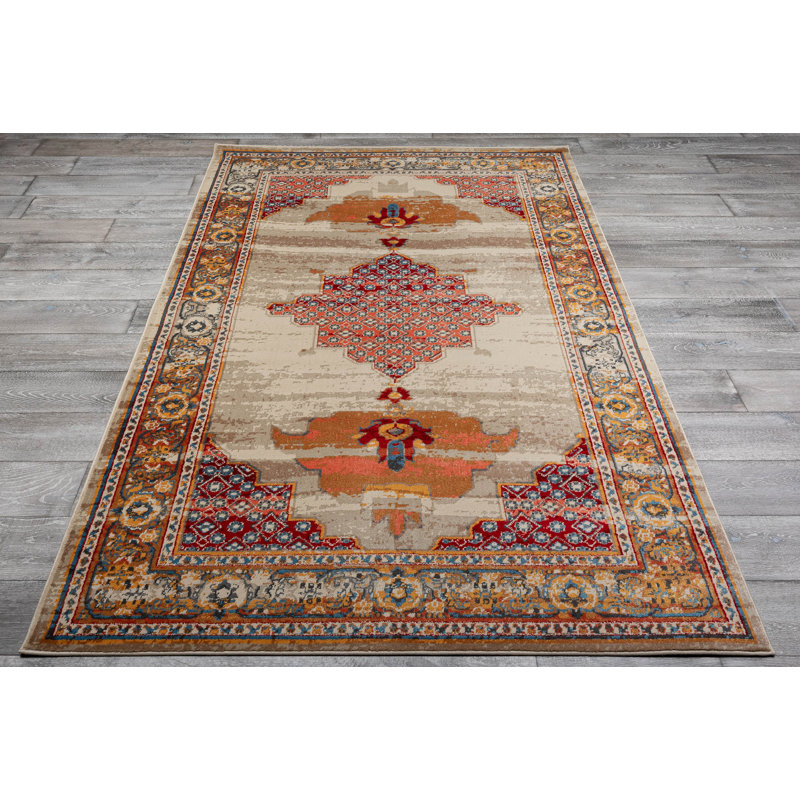 Oriental Indoor Rug, Rectangle 5'2" x 7'7"