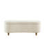 Banc de rangement à dessus rabattable crème Boucle pour le salon ou la chambre à coucher avec charnières et pieds solides-1188028255