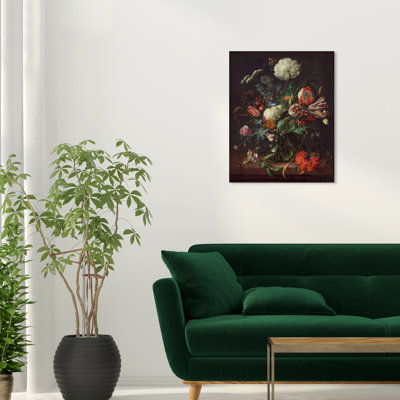 Jackaline Jan David De Deem - Vase de fleurs sur toile