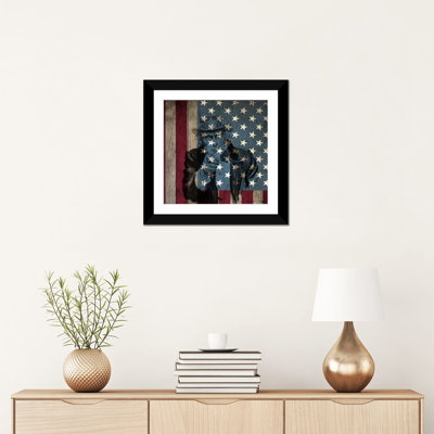 Impression sur toile tendue «I Want You for U.S.A. Army» par Uncle Sam, drapeaux par Uncle Sam