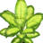 Artificial Dieffenbachia Tree in Pot