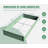 Galvanized Raised Garden Bed, Outdoor Planter Garden Boxes Large Metal Planter Box For Gardening Vegetables Fruits Flowers-1261241903-1261241906