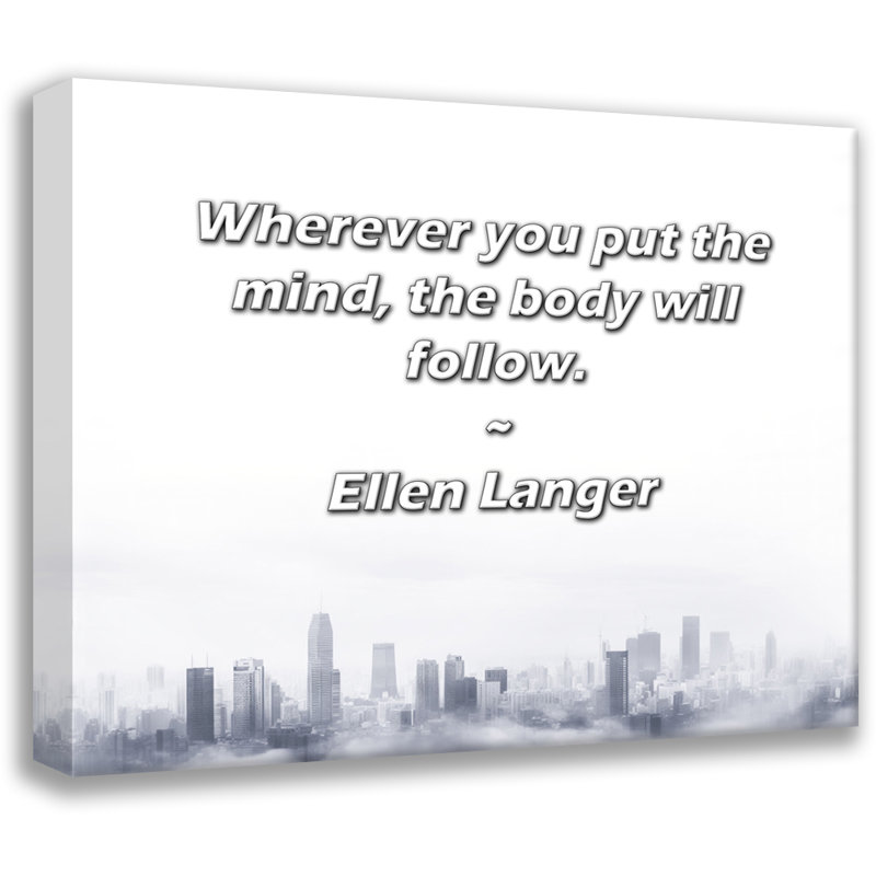 «Artsy Quote» par Ellen Langer, toile tendue avec châssis, H 33 po x l 48 po