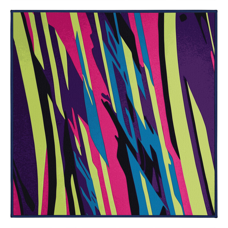Techno Trail Rug, Square 3'