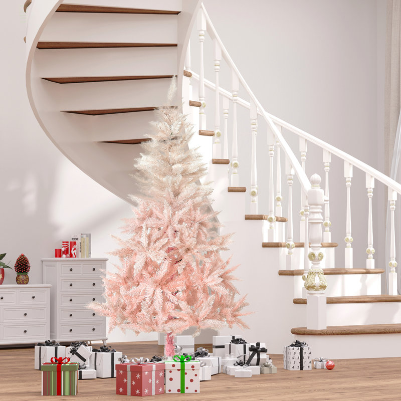 Arbre de Noël artificiel épinette non éclairé 7 pi avec branches réalistes et 1000 pointes, 7'
