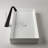 WS Bath Collections Track 13.8'' Glossy White Ceramic Rectangular Bathroom Sink