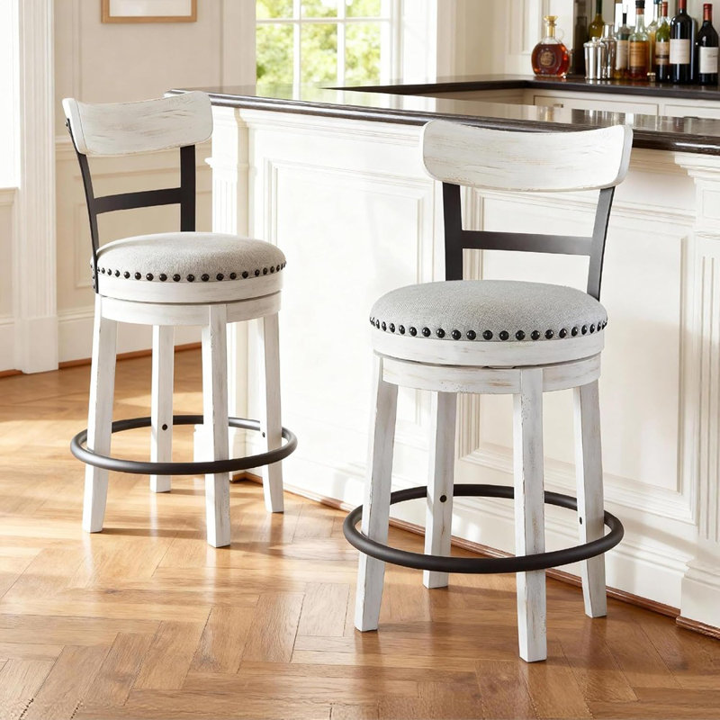 Tabouret de bar rotatif 24,5 po Modern