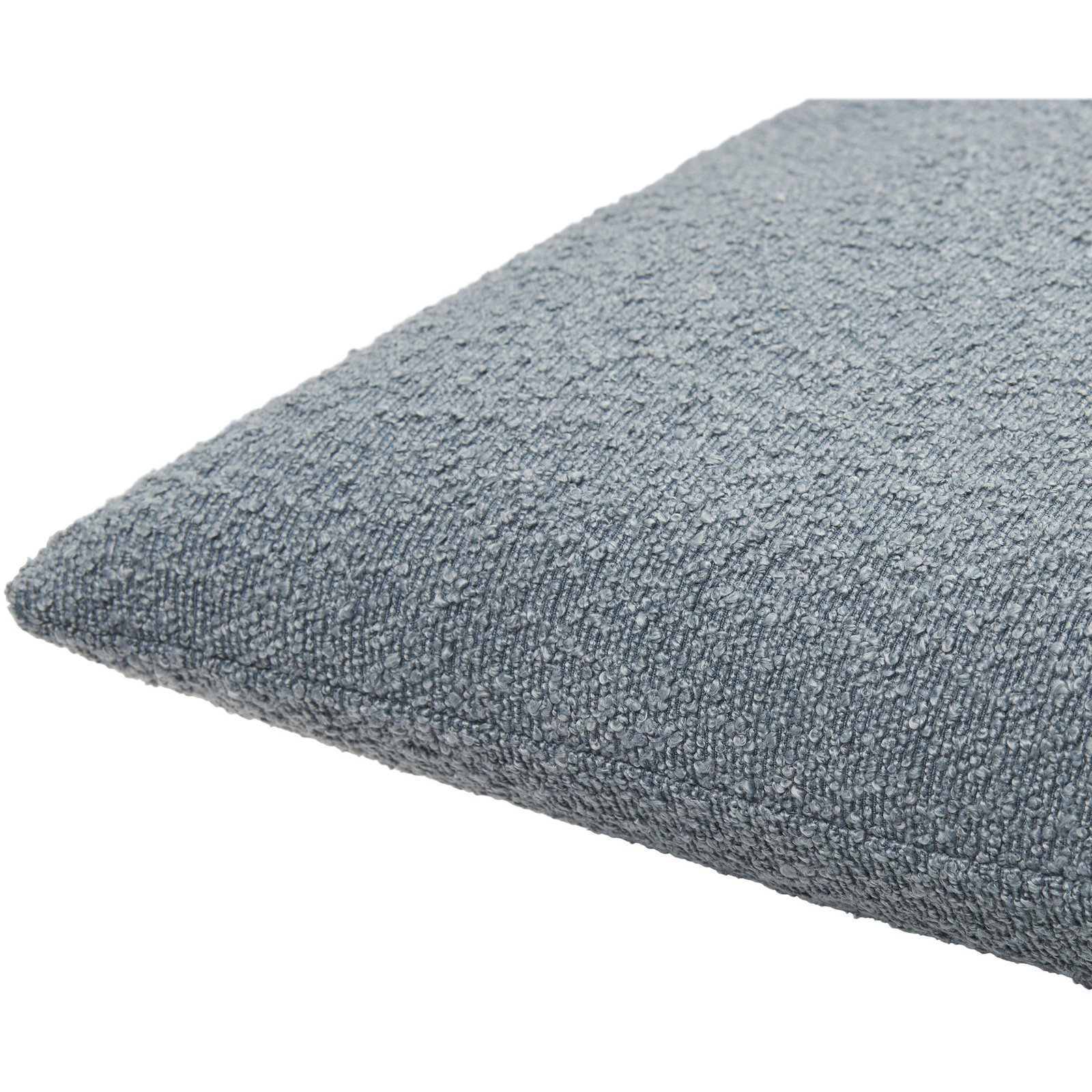 Amalfi Boucle Throw Pillow, Down, 20" x 20", Slate
