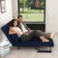 Fauteuil convertible 71,6 po pour 2 personnes avec dossier et coussin réglables, canapé-lit 71,6 po pour salon, chambre et bureau