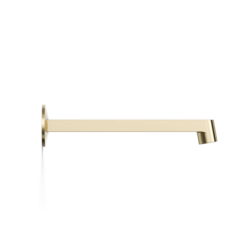 Components Wall-Mount Bathroom Sink Faucet Spout With Row Design 1.2 GPM, Gold