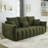 81" Premium Teddy Fabric Sofa With 3 Back Pillows And 3 Back Cushions Solid Wood Frame 3-Seater Sofa, Oversized Upholstered Chair For Living Room, Bedroom, Apartment And Office-204042382-221676861