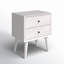 Table de chevet Alvia Tranquility, blanc