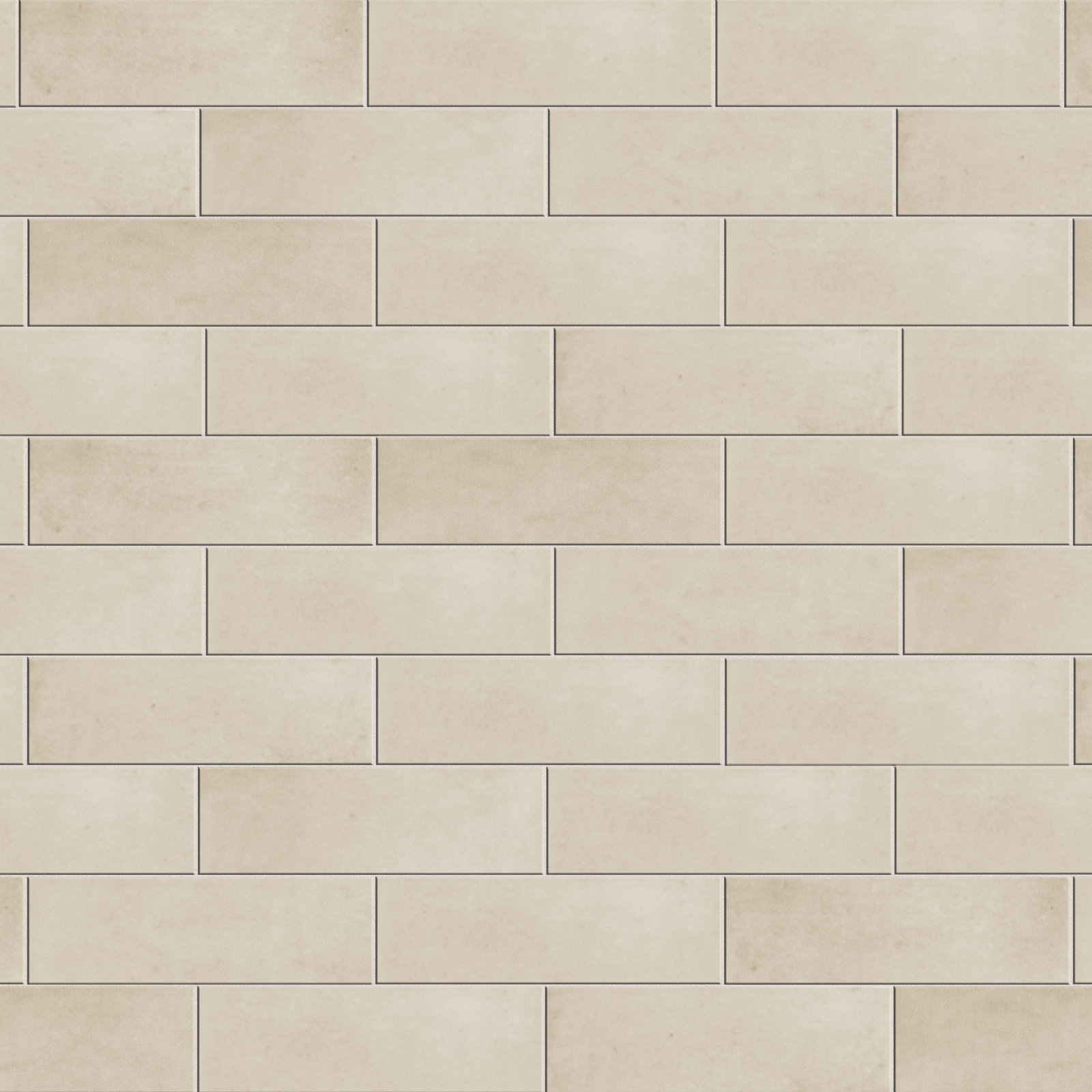 Coco 2" x 6" Porcelain Brick Look Subway Wall & Floor Tile, Canvas Beige