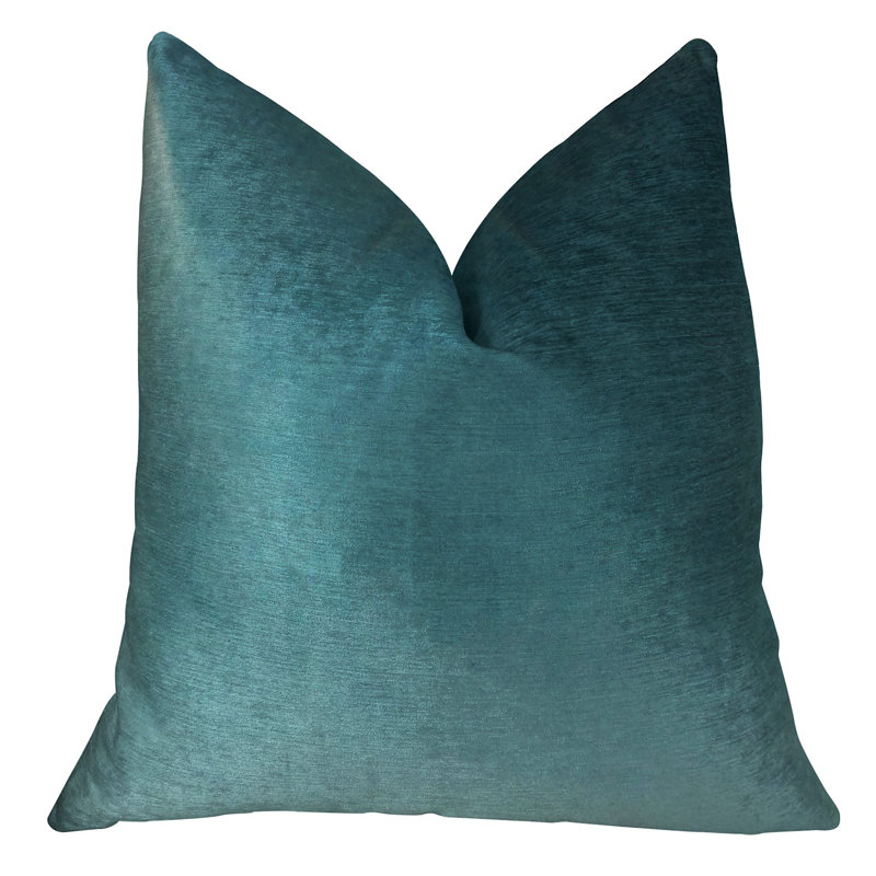Aqua Dulce Euro Pillow Cover & Insert, 20" x 26", Navy Blue, Lumbar Pillow