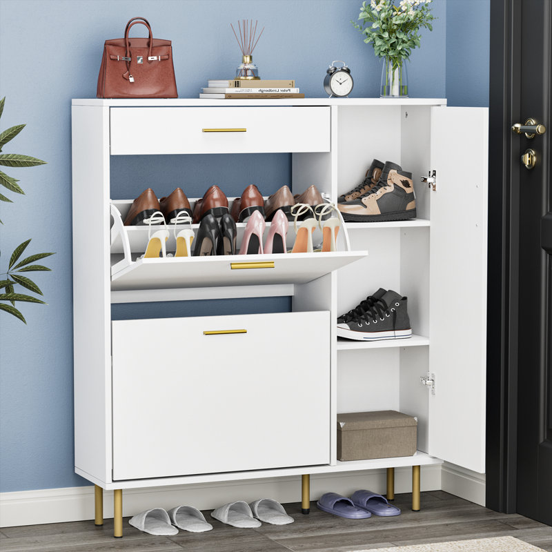 Germain 12 Pair Shoe Storage Cabinet