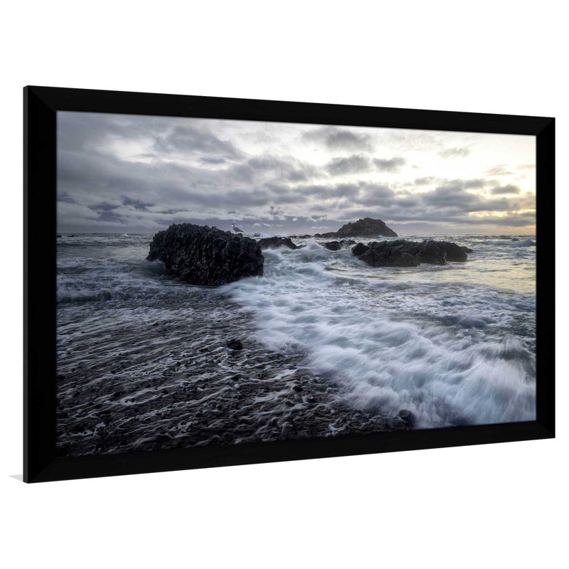 «Lighthouse», reproduction de photo, H 21,5 po x l 27,5 po x P 0,75 po, Cadre espresso