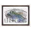 View of Planet Earth in Abstract - Picture Frame Graphic Art Print-55759477-55759480