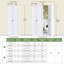 Porte de grange coulissante en bois manufacturé 3 panneaux avec trousse de quincaillerie d'installation-120168478-120168481