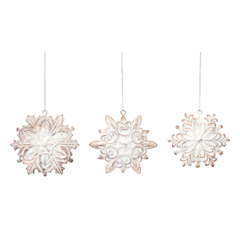 Ensemble 12 pièces d’ornements en forme de flocons de neige