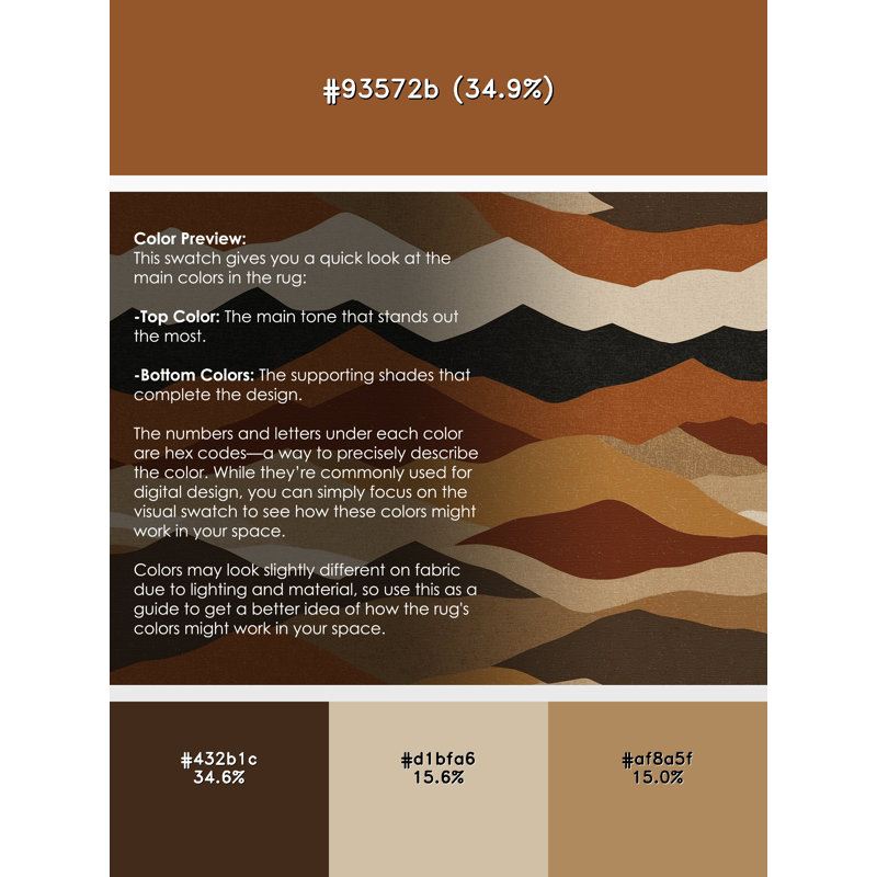 Sable Trails Rug, Round 3'