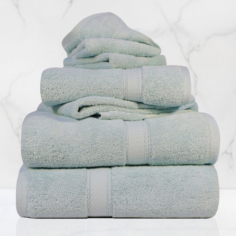 Ensemble de serviettes de bain luxueuse en coton égyptien de qualité très absorbant Scotia , Écume de mer
