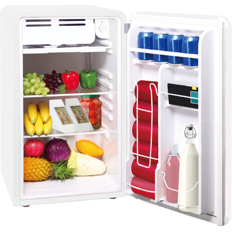 Réfrigérateur compact avec réfrigérateur FRIGIDIRE rétro de 3,2 pi cu pour bureau, Blanc
