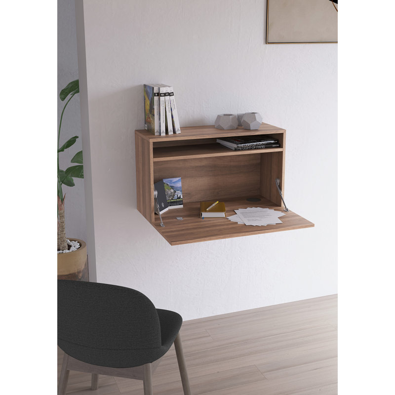 Fryman Floating Desk, Walnut
