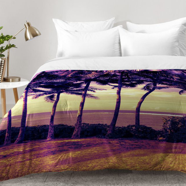 Ensemble d'édredon Crozier Sunset, Édredon pour très grand lit + 2 très grandes ta