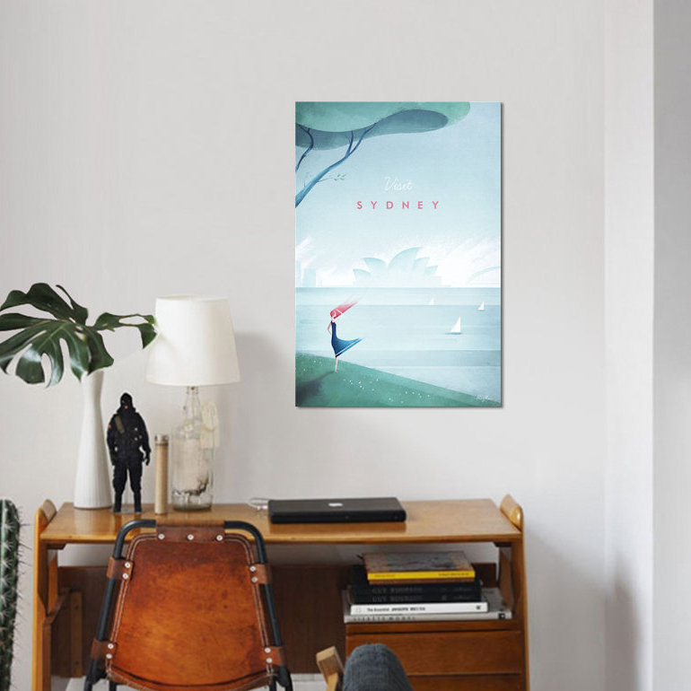 «Sydney» sur toile, H 12 po x l 8 po x P 0,75 po, Toile tendue, Pas de tapis