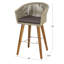 Tabouret de bar d'extérieur avec coussin Capps