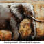 « éléphants », impression sur métal