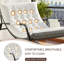 Chaise berçante double