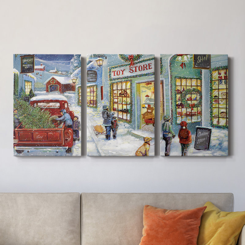 " Toy Shop " 3 - Pieces, 40" H x 60" W x 1" D