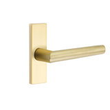 Stuttgart Round Passage (Hall & Closet) Door Lever with Rectangle Rosette
