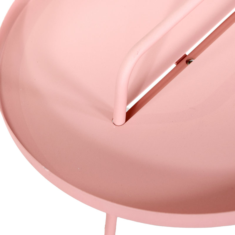 Bonner Round 44Cm L Side Table, Pink
