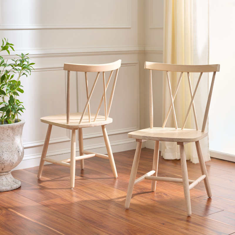 Jordyn Solid Wood Side Chair, White Washed
