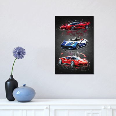 Ferrari1 by Gab Fernando - Wrapped Canvas Print