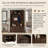Farmhouse Hall Tree Fits Mudroom Living Room Use with Arched Design, Adjustable Shelves & 4 Hooks-129470498