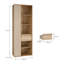 Zaria 201 cm H x 74 cm W Bookcase