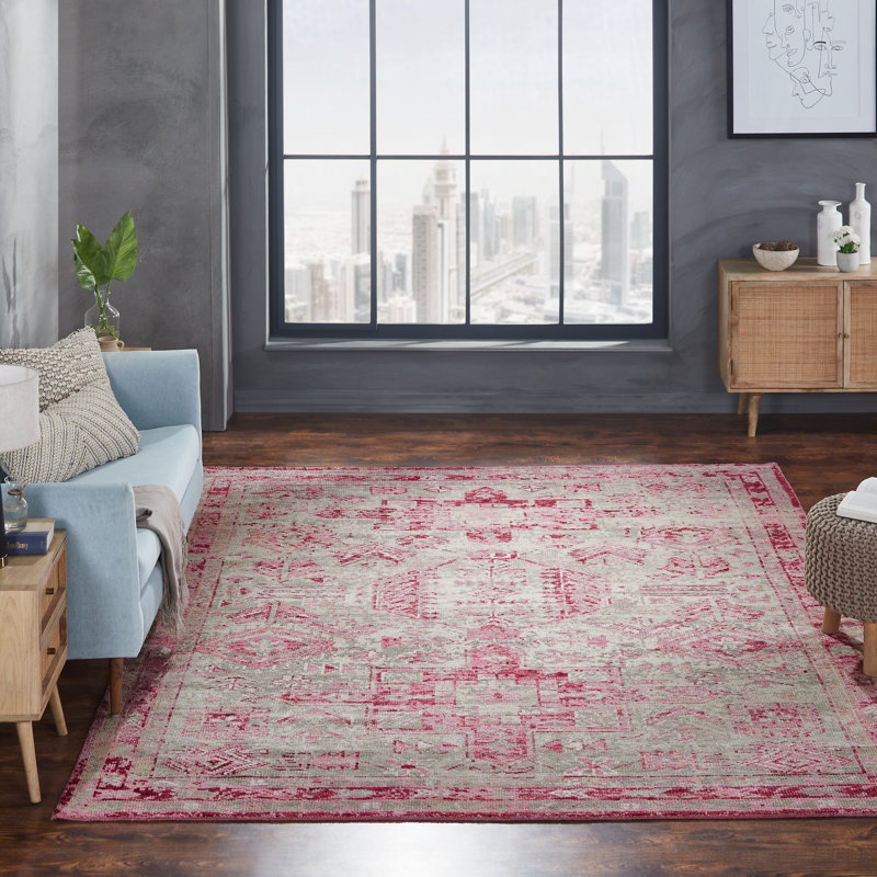 Malgadey Wool Oriental Area Rug, Rectangle 4' x 6'