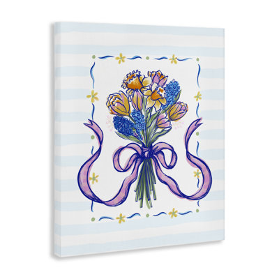 «Spring Fresh Ribbon Bouquet Canvas», conception par Connie Summers