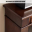 Armoire décorative française en bois massif avec foyer de rangement-351074168