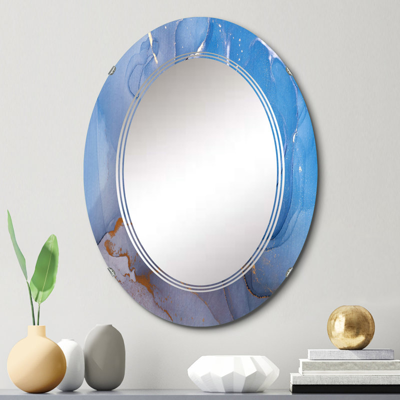 Miroir de salle de bain ovale mural, 30 po x 20 po