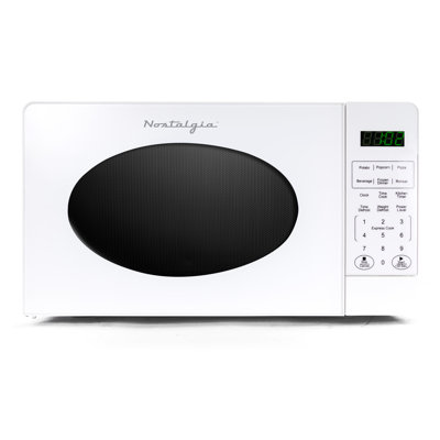Nostalgia Retro 0.7 Cubic Foot Countertop Microwave Oven