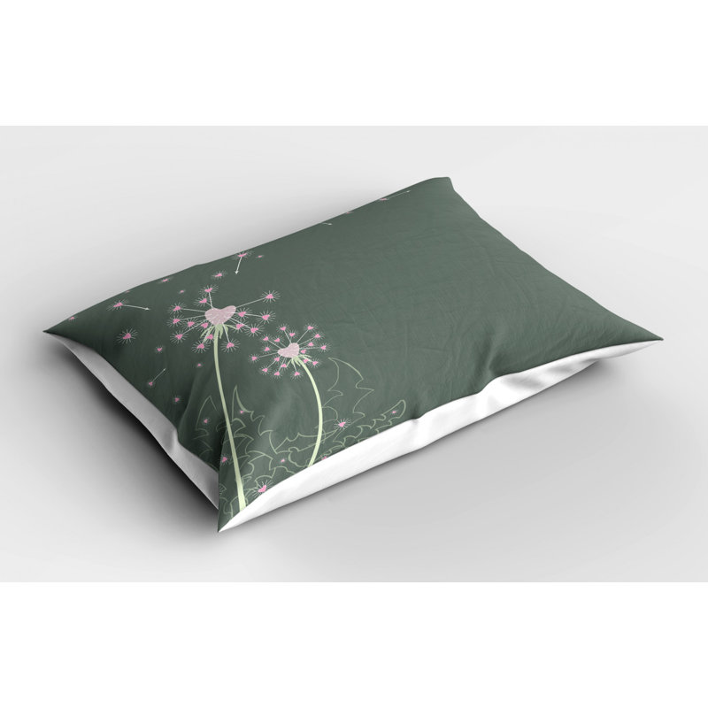 Flowers Polyester Sham Set, Twin