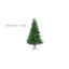 Sapin de Noël vert plume artificielle réaliste avec lumières DEL fixes / constantes-784645957