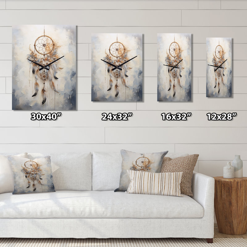 Thread Of Dreams Dreamcatcher - Horloge murale Dream Catcher, Grand