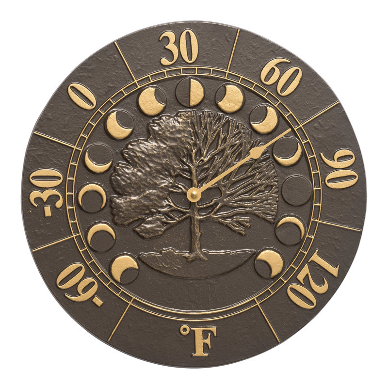 Times & Seasons Thermometer, French Bronze