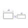 HHK HOME Amuering 5.38'' White Ceramic Rectangular Bathroom Sink